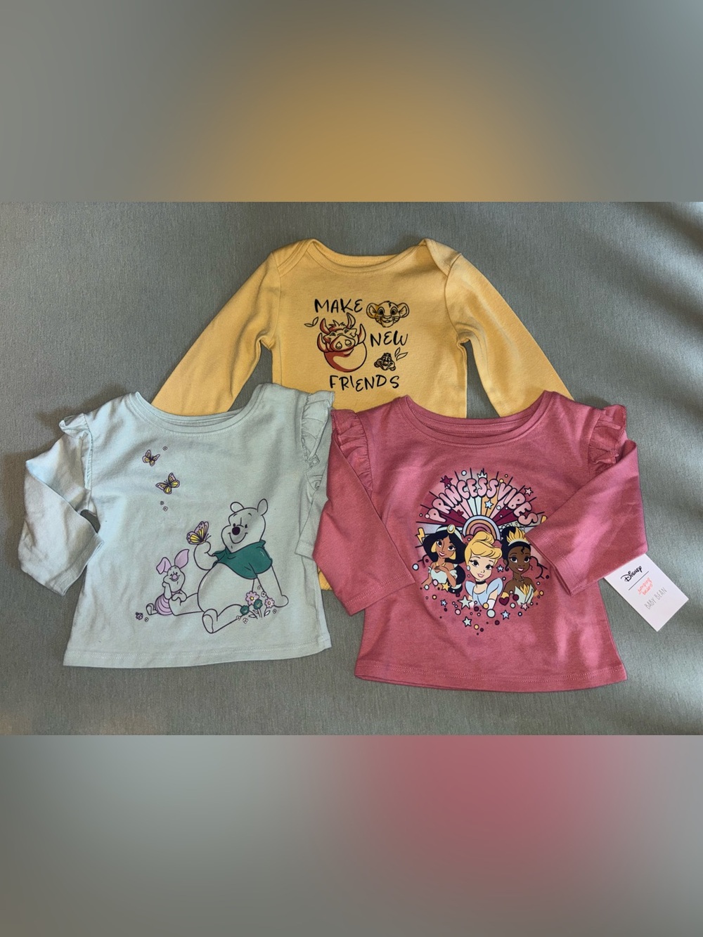 Disney Jumping Beans Long-Sleeve Character Tees and Bodysuit